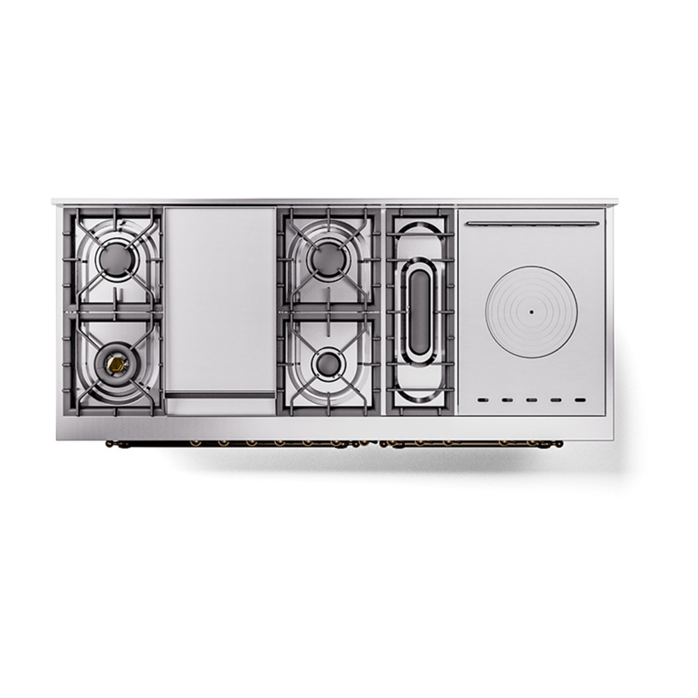 ILVE_UP60FSQNMPBKBLP_Nostalgie_II_Dual_Fuel_Range_top_view