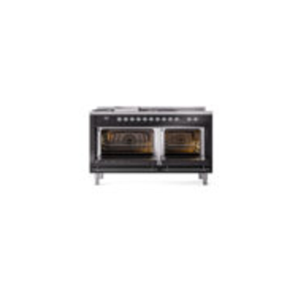 ILVE_UP60FSQNMPBKCLP_Nostalgie_II_Dual_Fuel_Range_oven_door_opened
