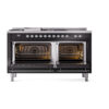 ILVE_UP60FSQNMPBKC_Nostalgie_II_Dual_Fuel_Range_oven_door_opened