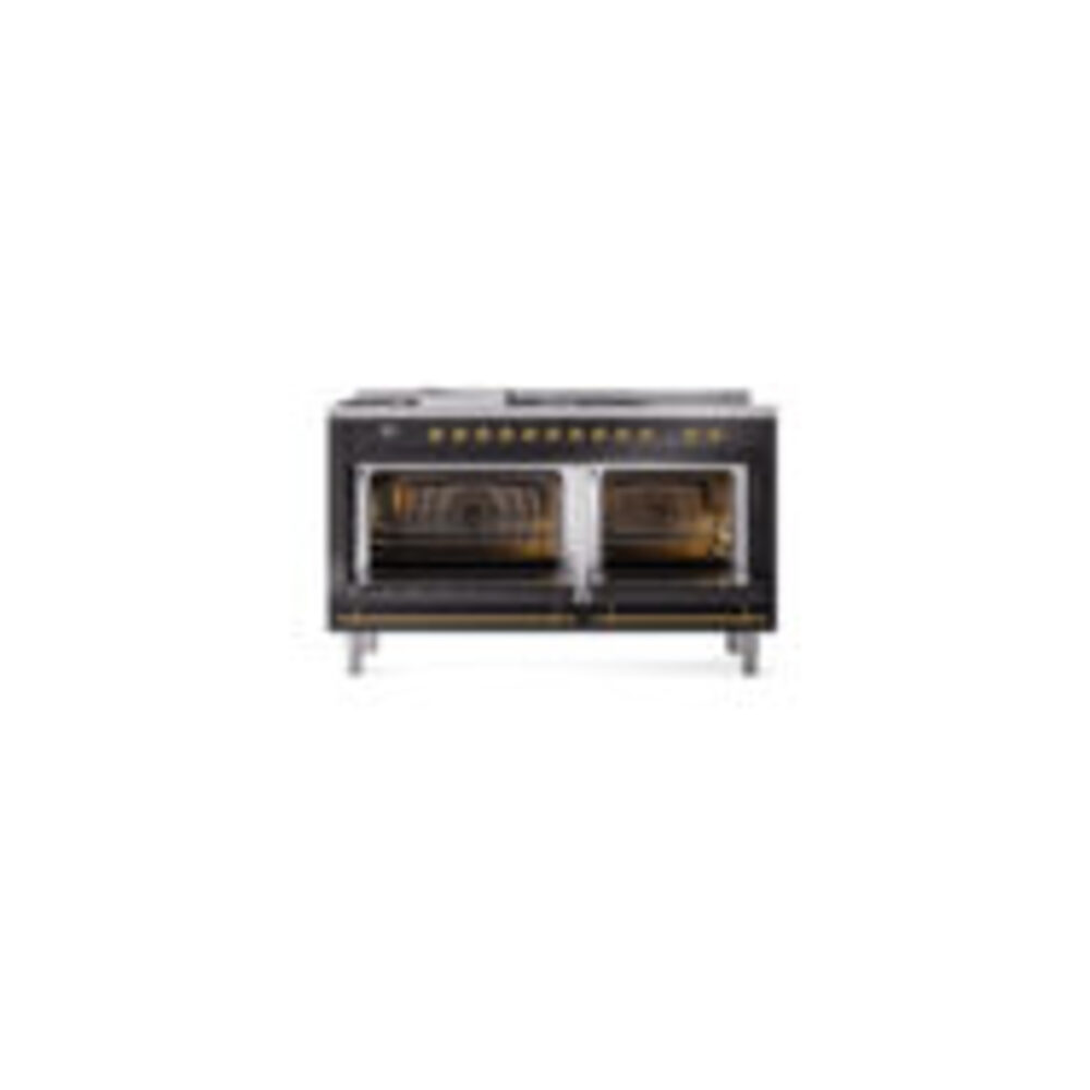 ILVE_UP60FSQNMPBKG_Nostalgie_II_Dual_Fuel_Range_oven_door_opened