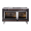 ILVE_UP60FSQNMPBKPLP_Nostalgie_II_Dual_Fuel_Range_oven_door_opened