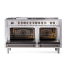 ILVE_UP60FSQNMPSSBLP_Nostalgie_II_Dual_Fuel_Range_oven_door_opened