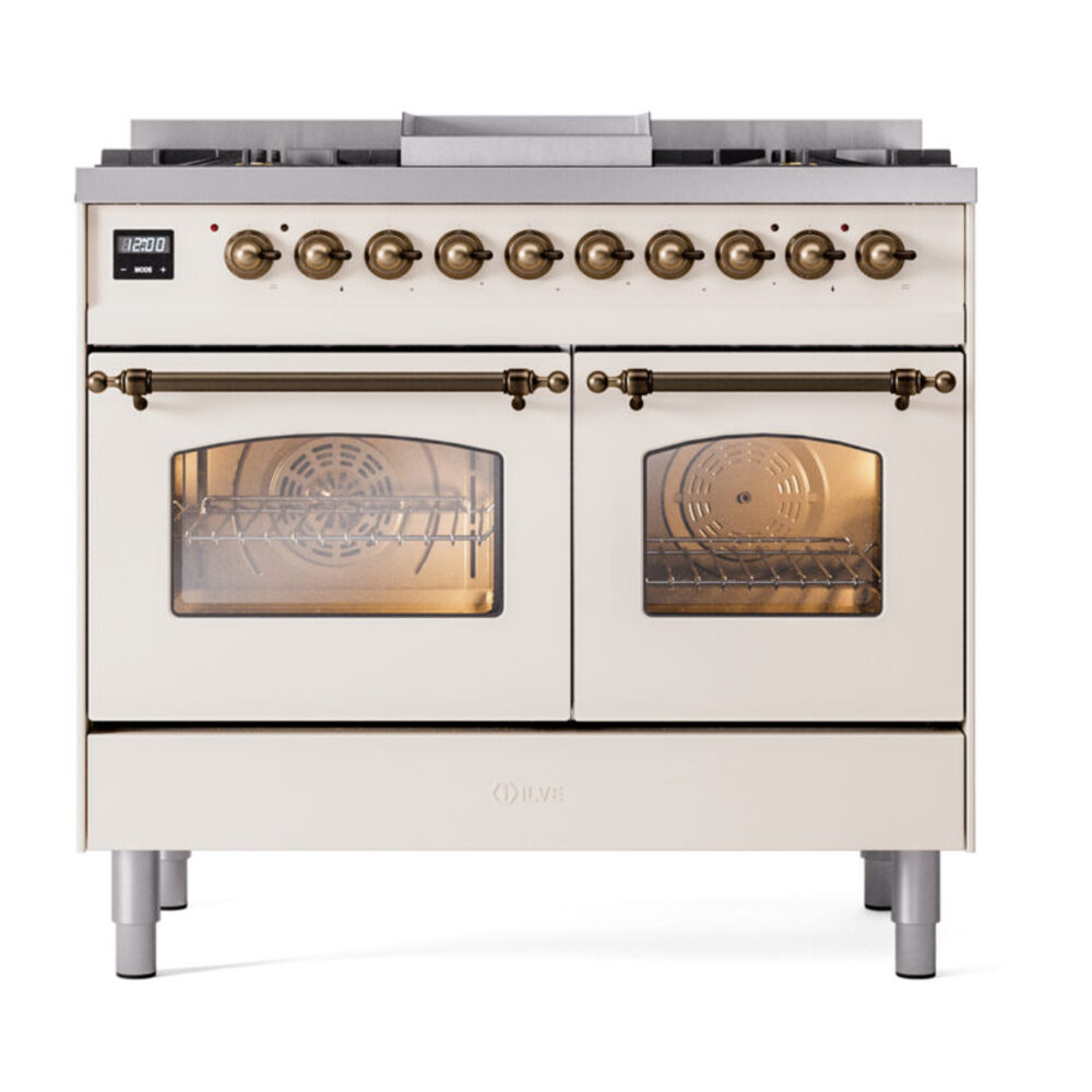 ILVE UPD40FNMPAWB Nostalgie II 40" Dual Fuel Range, front view