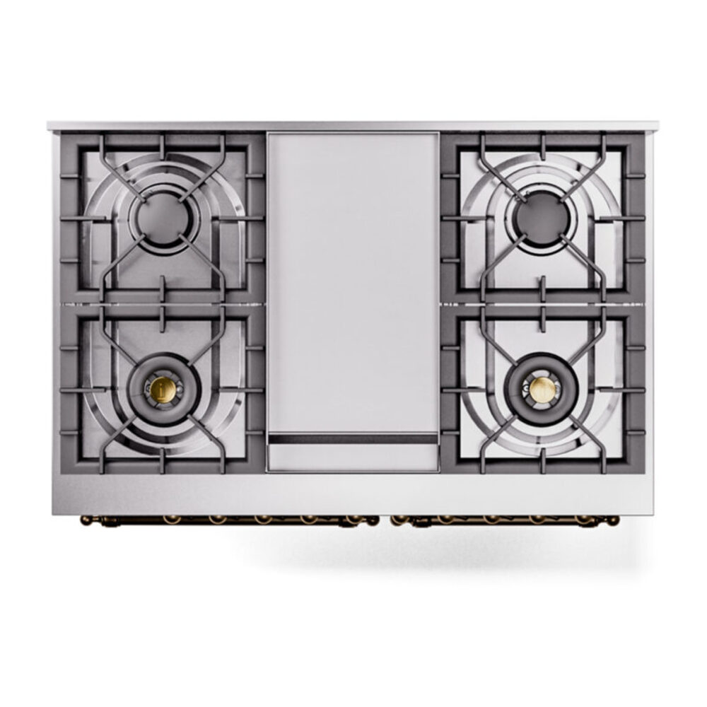 ILVE UPD40FNMPAWB Nostalgie II 40" Dual Fuel Range, top view