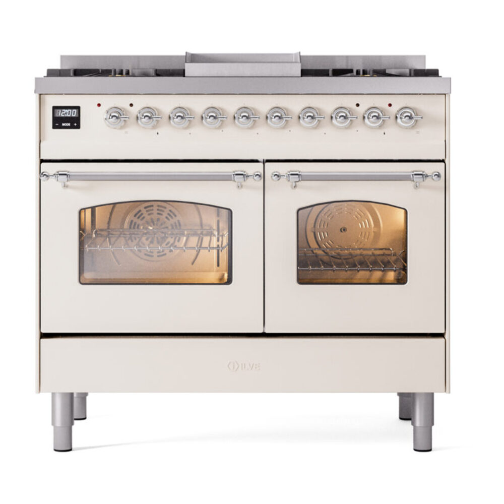 ILVE UPD40FNMPAWCLP Nostalgie II 40" Dual Fuel Range, front view