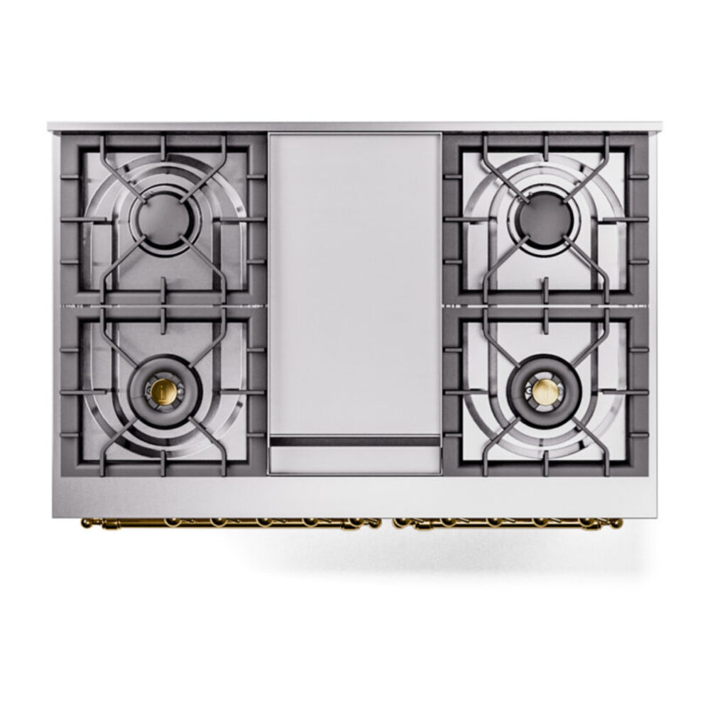 ILVE UPD40FNMPAWG Nostalgie II 40" Dual Fuel Range, top view