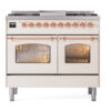ILVE UPD40FNMPAWP Nostalgie II 40" Dual Fuel Range, front view