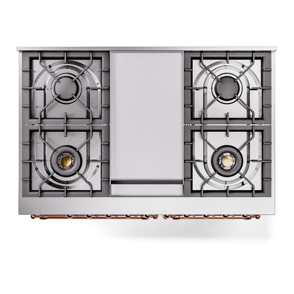 ILVE UPD40FNMPAWP Nostalgie II 40" Dual Fuel Range, top view