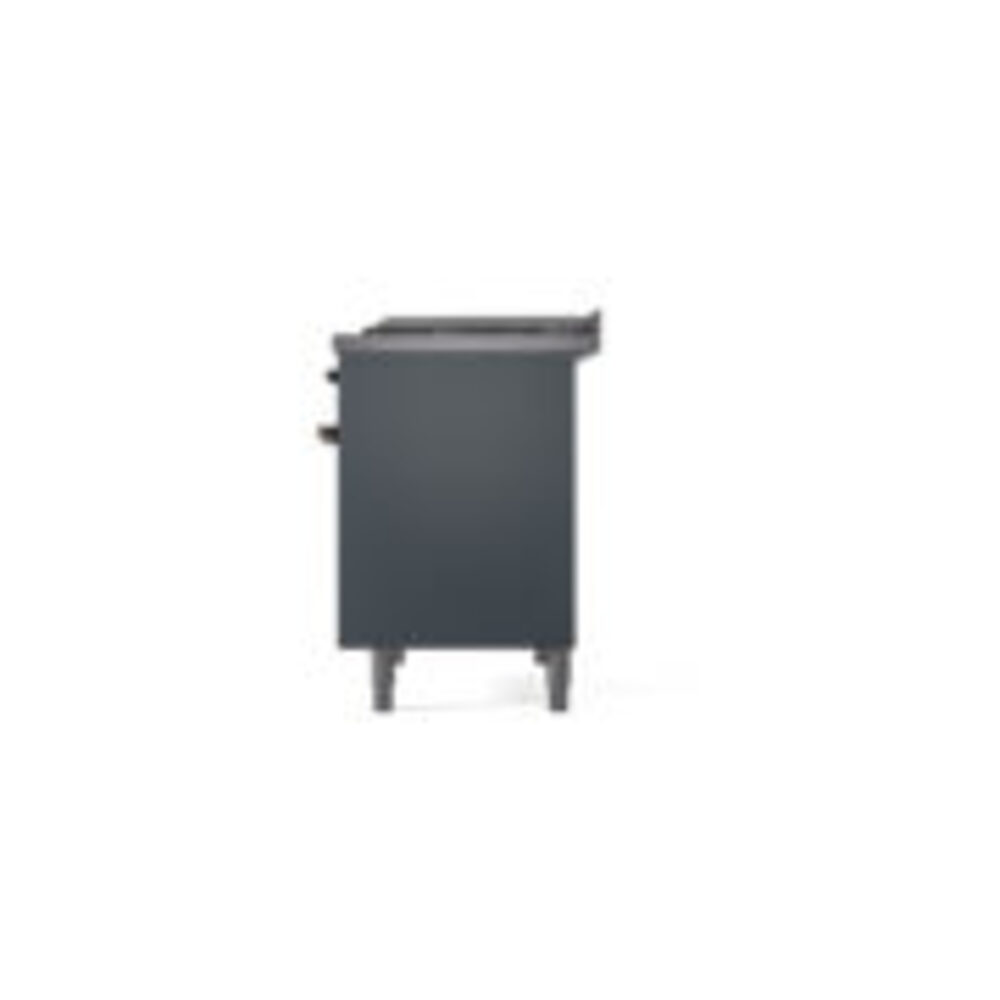 ILVE UPD40FNMPBGBLP Nostalgie II 40" Dual Fuel Range, right side view