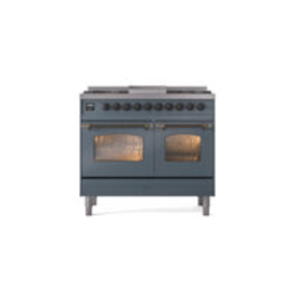 ILVE UPD40FNMPBGB Nostalgie II 40" Dual Fuel Range, front view