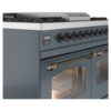 ILVE UPD40FNMPBGB Nostalgie II 40" Dual Fuel Range, details