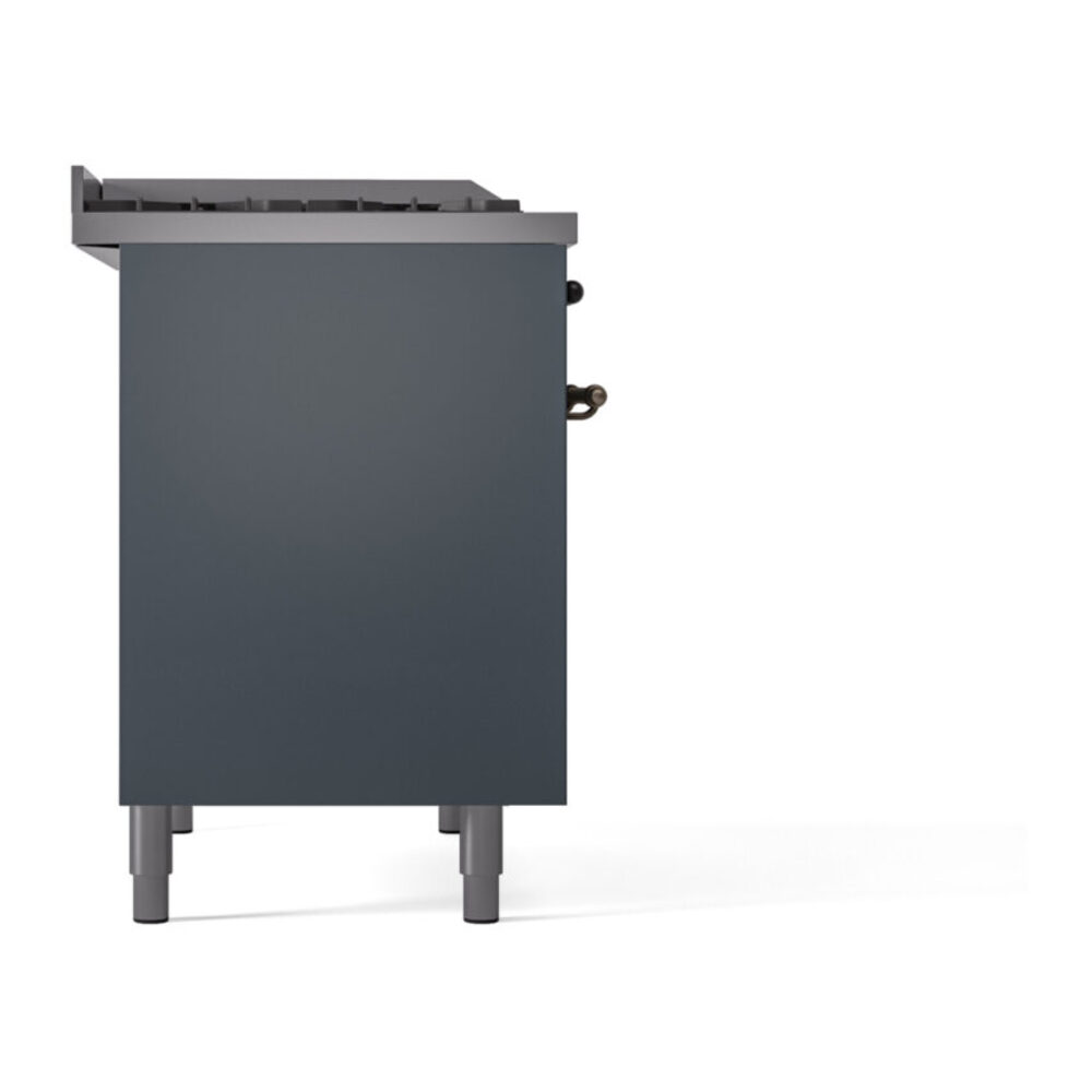ILVE UPD40FNMPBGB Nostalgie II 40" Dual Fuel Range, left side view