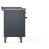 ILVE UPD40FNMPBGB Nostalgie II 40" Dual Fuel Range, left side view