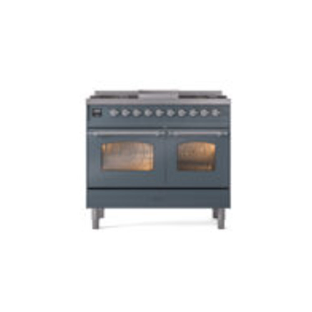 ILVE UPD40FNMPBGCLP Nostalgie II 40" Dual Fuel Range, front view