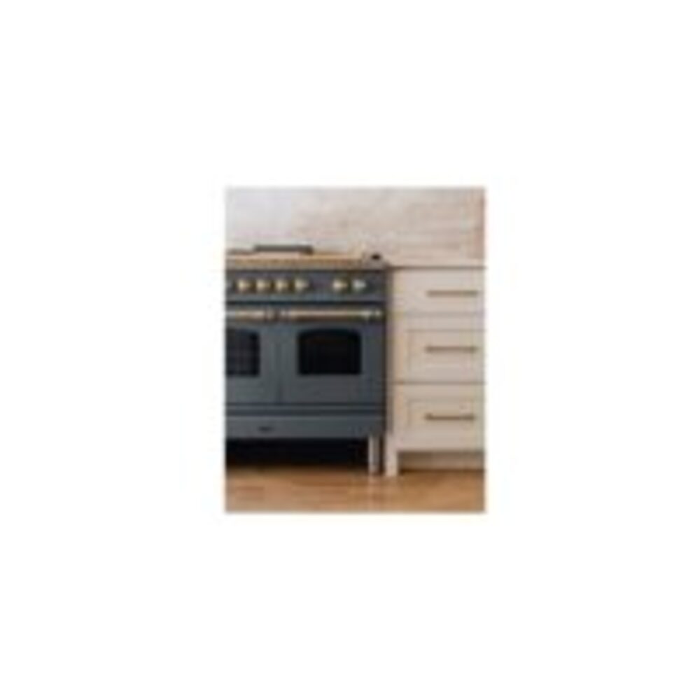 ILVE UPD40FNMP Nostalgie II 40 inch Dual Fuel Range with Double Ovens, 6 Burners and Griddle