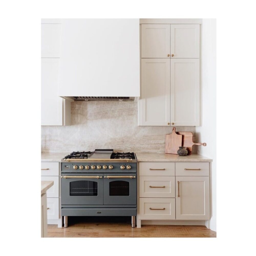 ILVE UPD40FNMP Nostalgie II 40 inch Dual Fuel Range with Double Ovens, 6 Burners and Griddle
