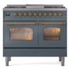 ILVE UPD40FNMPBGGLP Nostalgie II 40" Dual Fuel Range, front view
