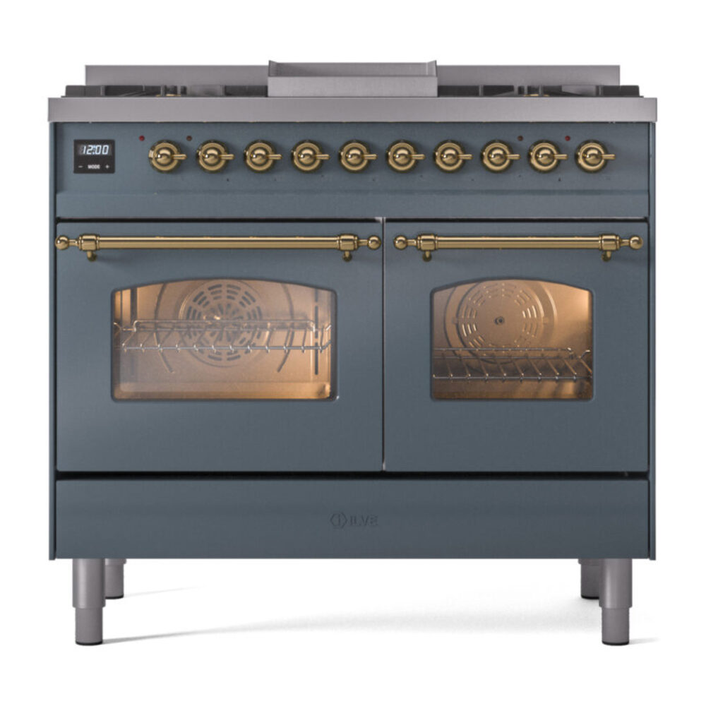ILVE UPD40FNMPBGG Nostalgie II 40" Dual Fuel Range, front view
