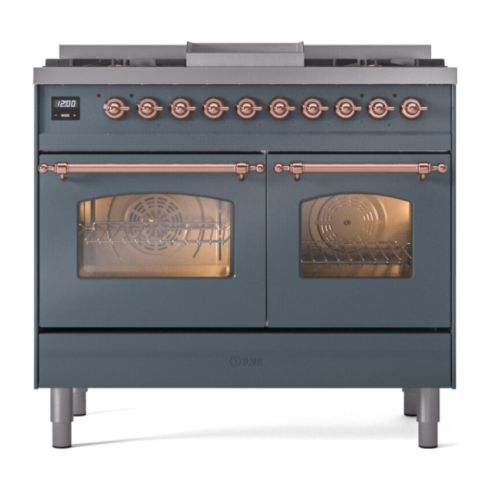 ILVE UPD40FNMPBGPLP Nostalgie II 40" Dual Fuel Range, front view
