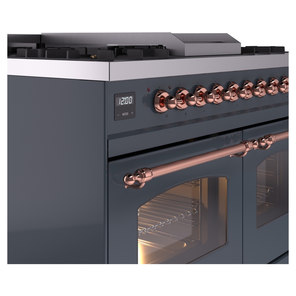 ILVE UPD40FNMPBGPLP Nostalgie II 40" Dual Fuel Range, details