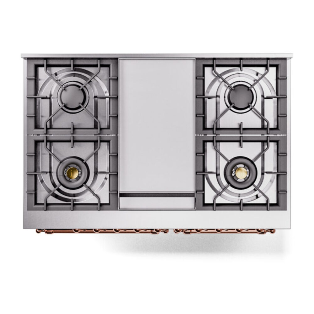 ILVE UPD40FNMPBGPLP Nostalgie II 40" Dual Fuel Range, top view