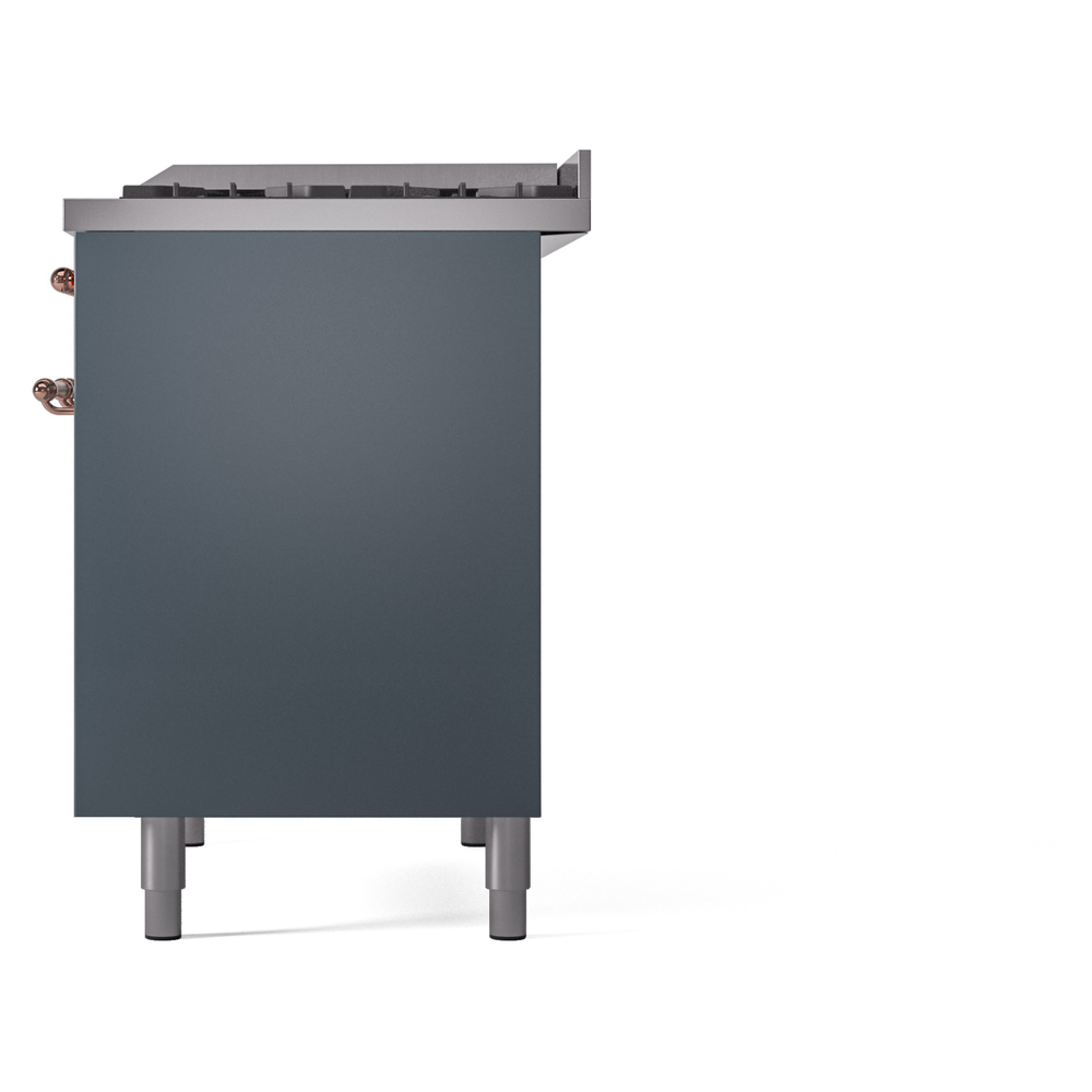 ILVE UPD40FNMPBGPLP Nostalgie II 40" Dual Fuel Range, right side view