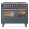ILVE UPD40FNMPBGP Nostalgie II 40" Dual Fuel Range, front view