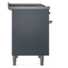 ILVE UPD40FNMPBGP Nostalgie II 40" Dual Fuel Range, left side view