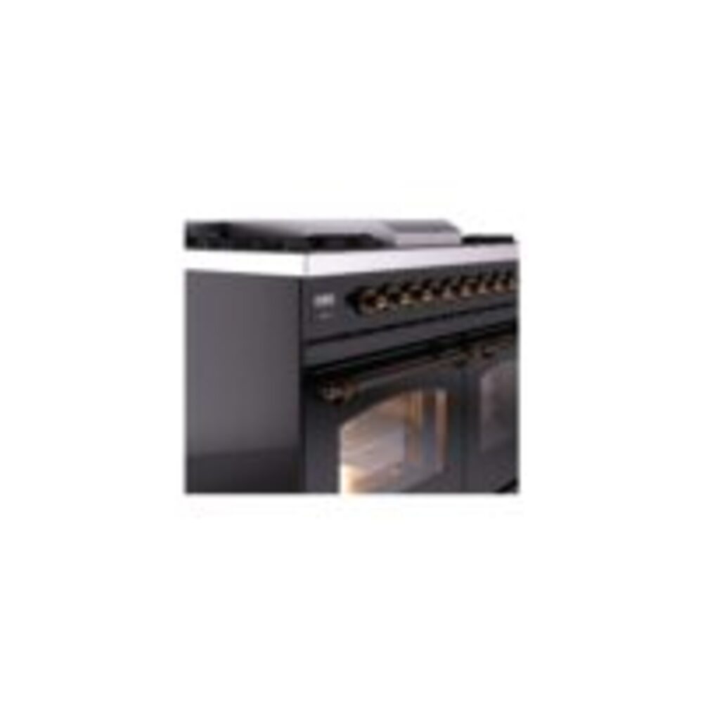 ILVE UPD40FNMPBKBLP Nostalgie II 40" Dual Fuel Range, details