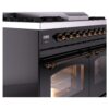 ILVE UPD40FNMPBKBLP Nostalgie II 40" Dual Fuel Range, details