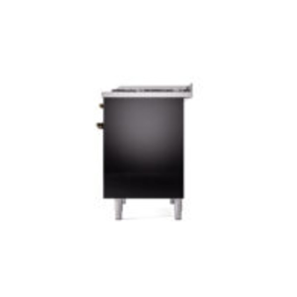 ILVE UPD40FNMPBKBLP Nostalgie II 40" Dual Fuel Range, right side view