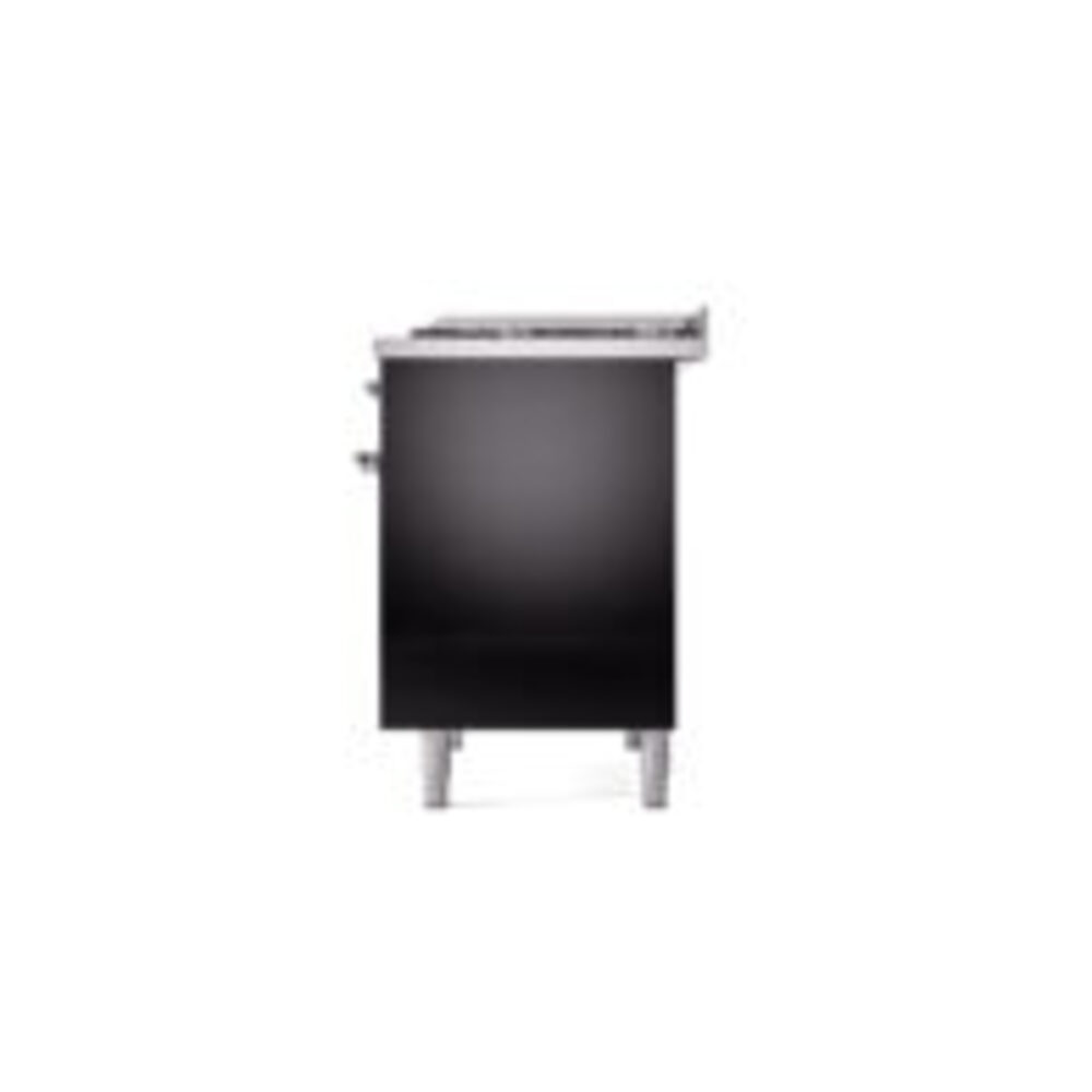 ILVE UPD40FNMPBKCLP Nostalgie II 40" Dual Fuel Range, right side view
