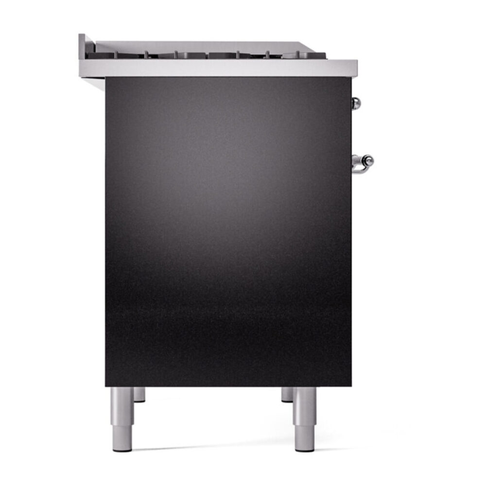 ILVE UPD40FNMPBKC Nostalgie II 40" Dual Fuel Range, left side view
