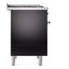 ILVE UPD40FNMPBKC Nostalgie II 40" Dual Fuel Range, left side view