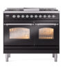 ILVE UPD40FNMPBKC Nostalgie II 40" Dual Fuel Range, front view