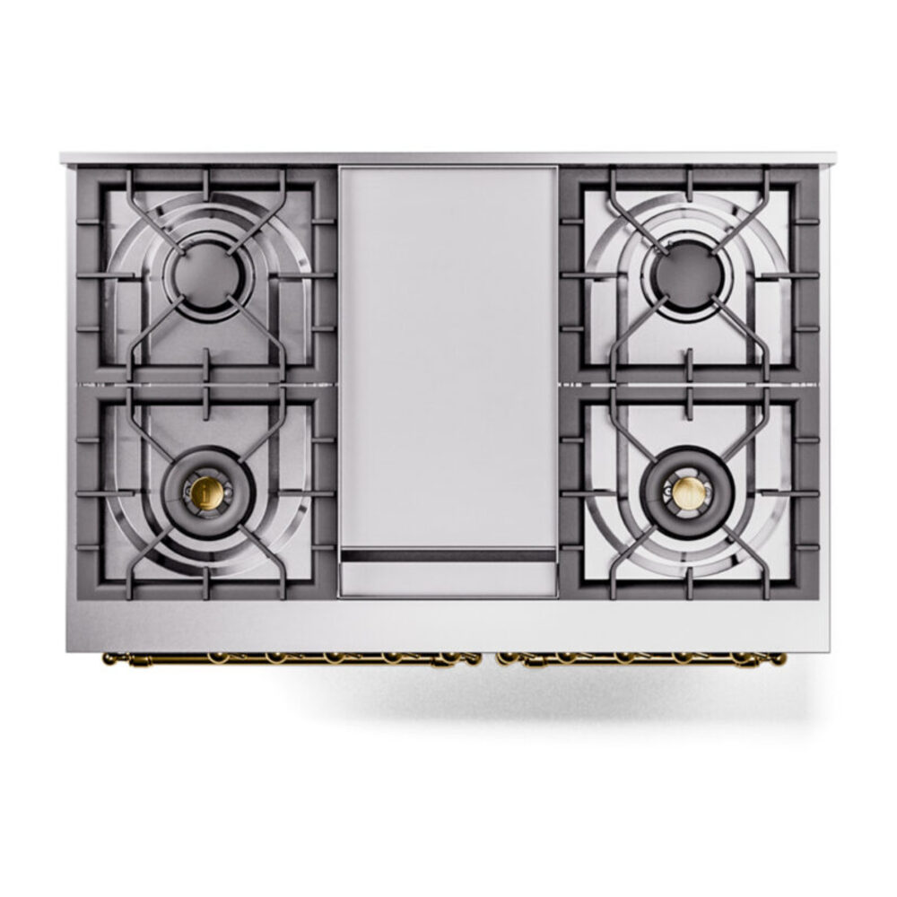 ILVE UPD40FNMPBKGLP Nostalgie II 40" Dual Fuel Range, top view