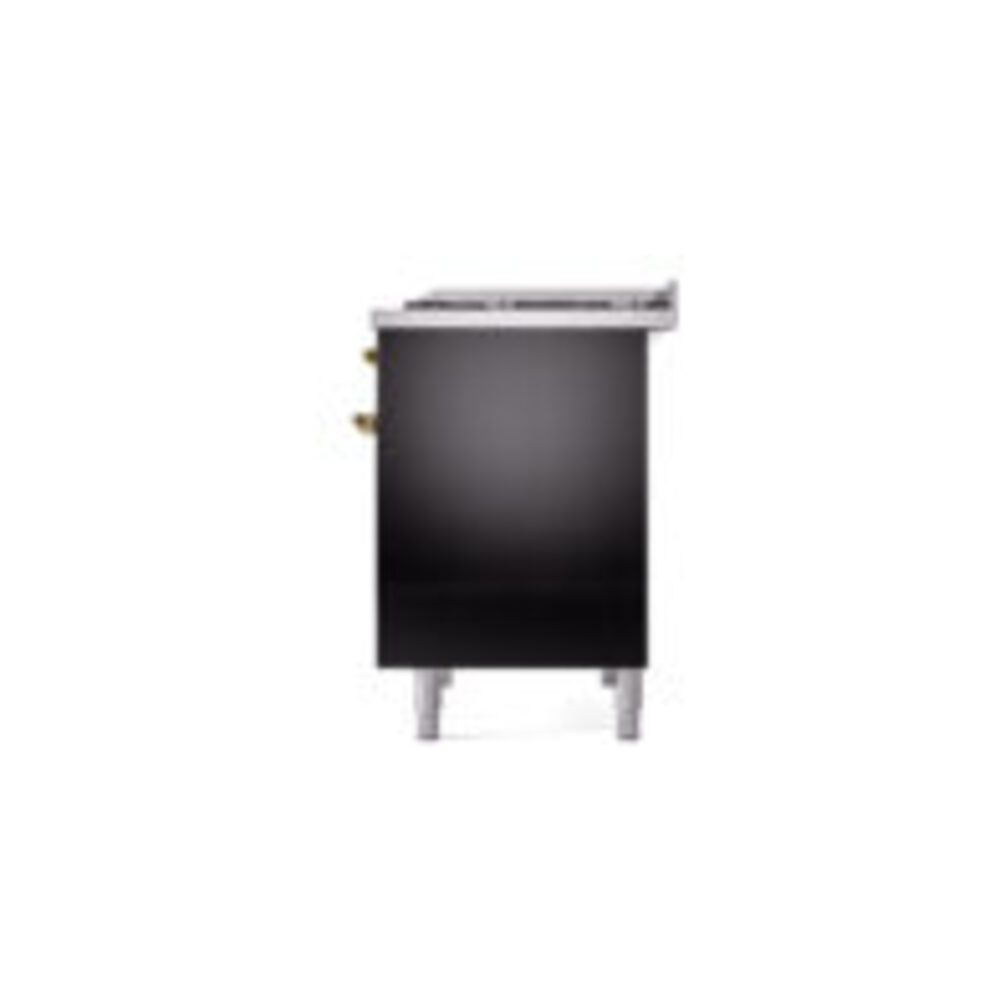 ILVE UPD40FNMPBKGLP Nostalgie II 40" Dual Fuel Range, right side view