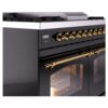 ILVE UPD40FNMPBKG Nostalgie II 40" Dual Fuel Range, details