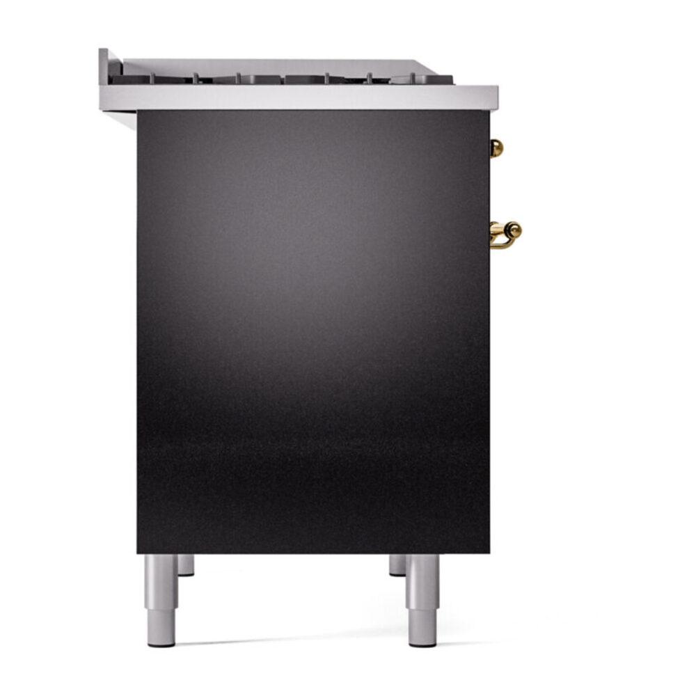 ILVE UPD40FNMPBKG Nostalgie II 40" Dual Fuel Range, left side view