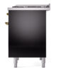 ILVE UPD40FNMPBKG Nostalgie II 40" Dual Fuel Range, right side view