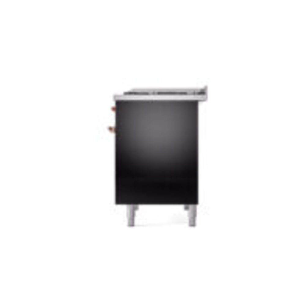 ILVE UPD40FNMPBKPLP Nostalgie II 40" Dual Fuel Range, right side view