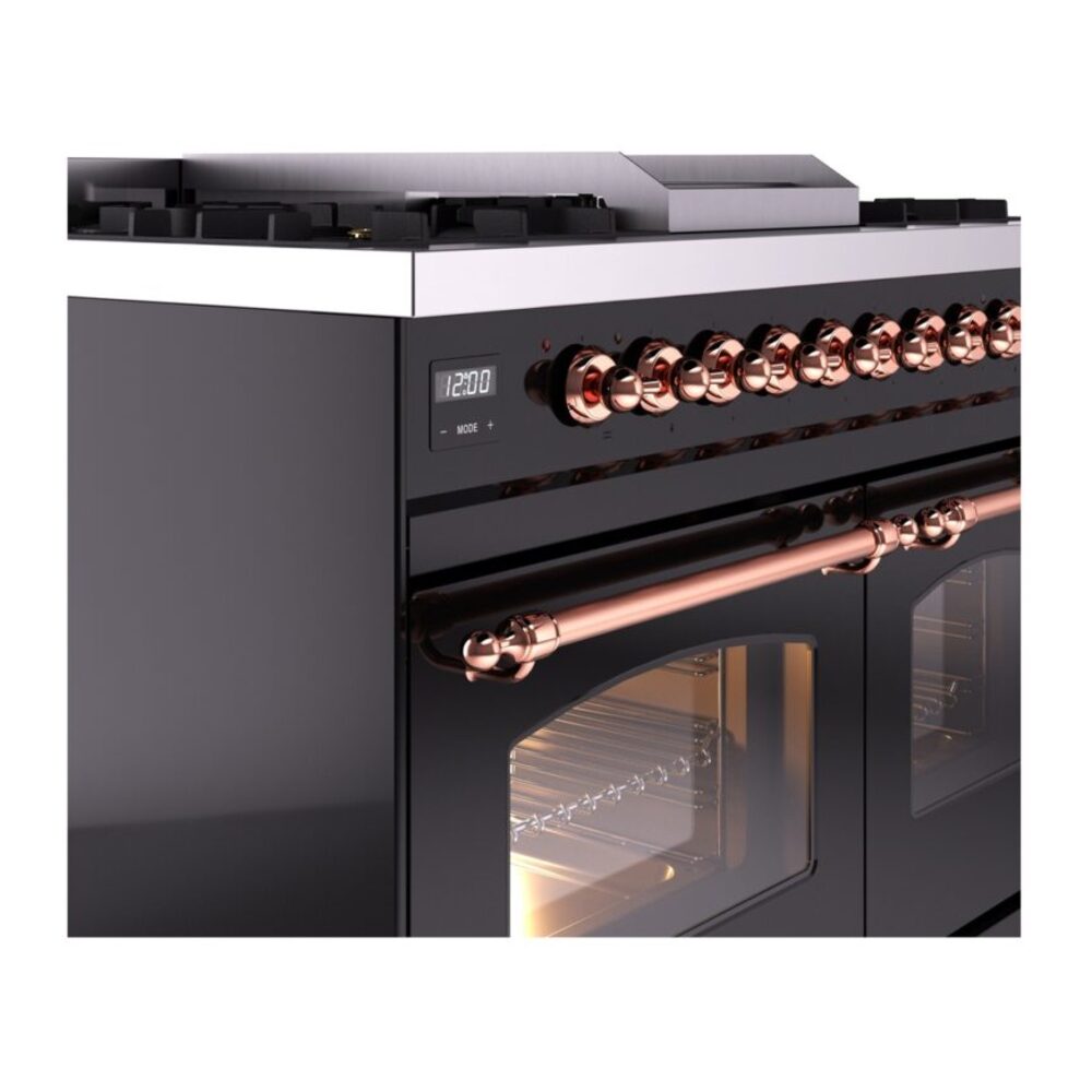 ILVE UPD40FNMPBKP Nostalgie II 40" Dual Fuel Range, details