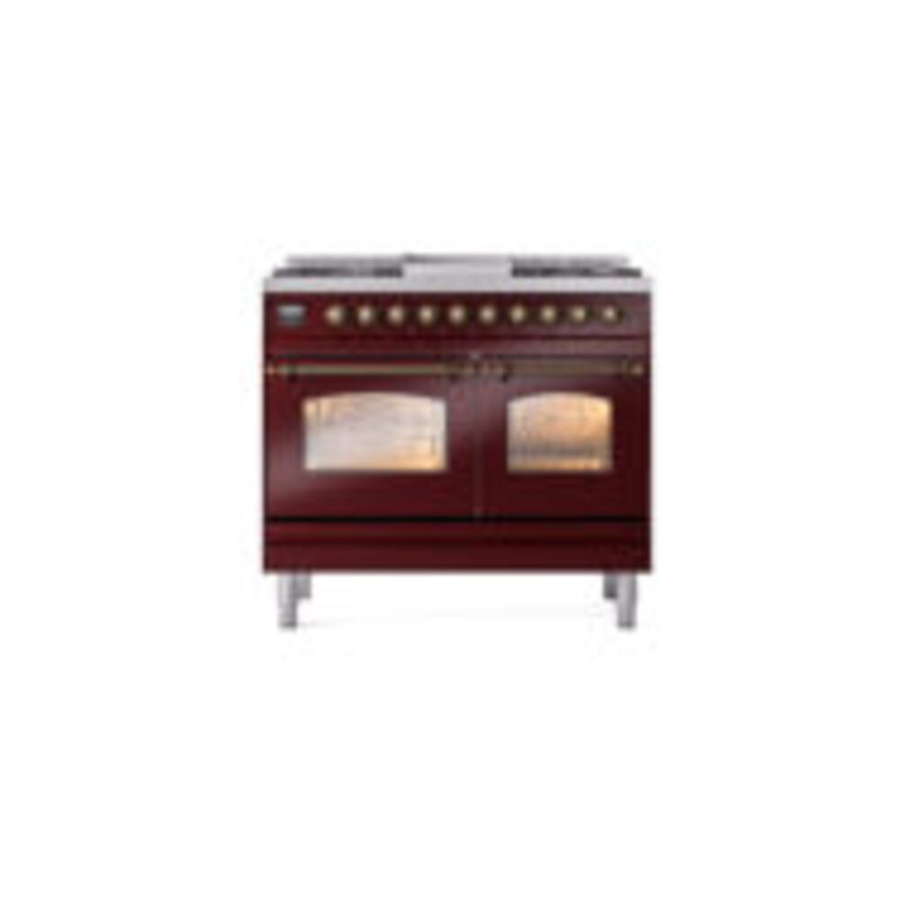 ILVE UPD40FNMPBUBLP Nostalgie II 40" Dual Fuel Range, front view