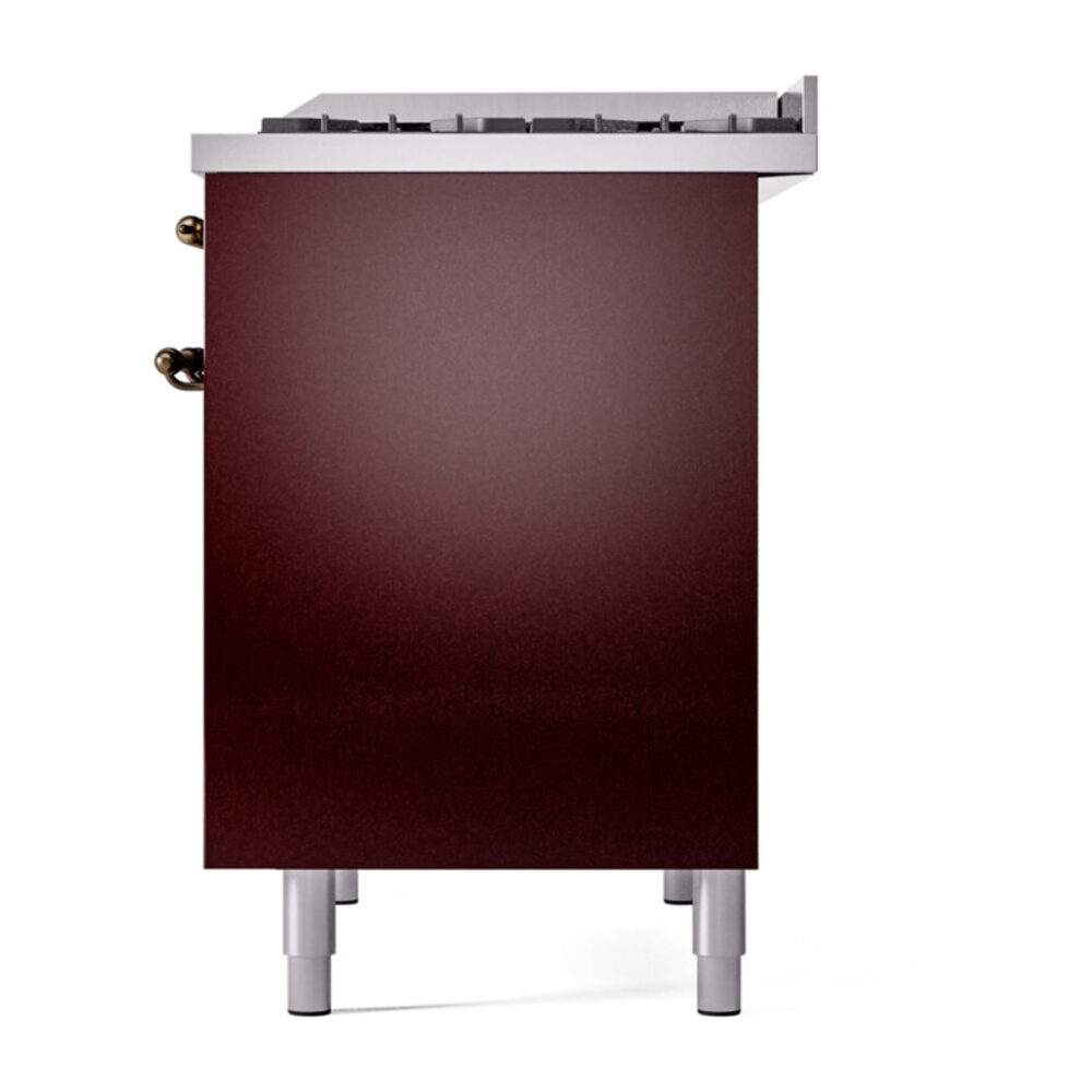 ILVE UPD40FNMPBUBLP Nostalgie II 40" Dual Fuel Range, right side view