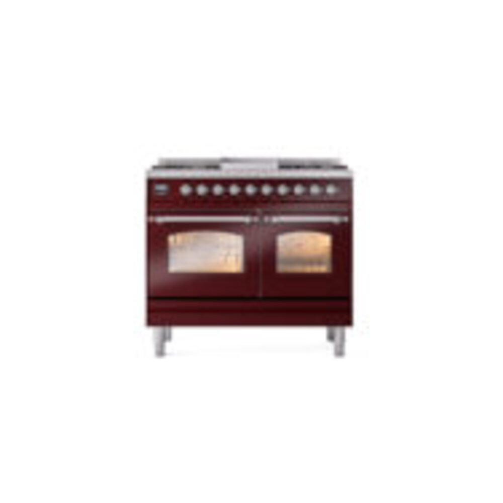 ILVE UPD40FNMPBUCLP Nostalgie II 40" Dual Fuel Range, front view