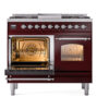 ILVE UPD40FNMPBUCLP Nostalgie II 40" Dual Fuel Range, main oven door opened