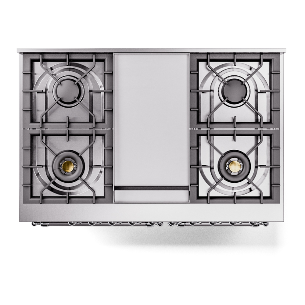 ILVE UPD40FNMPBUCLP Nostalgie II 40" Dual Fuel Range, top view