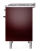 ILVE UPD40FNMPBUCLP Nostalgie II 40" Dual Fuel Range, right side view