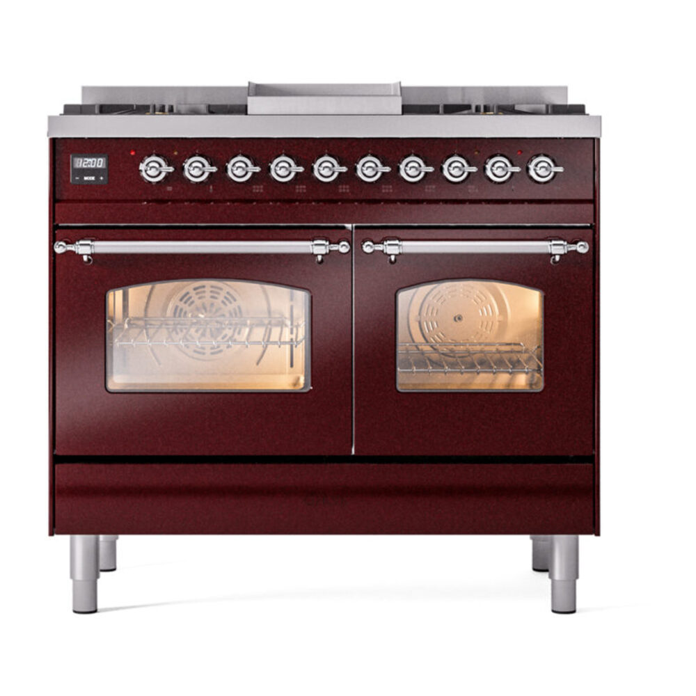 ILVE UPD40FNMPBUC Nostalgie II 40" Dual Fuel Range, front view