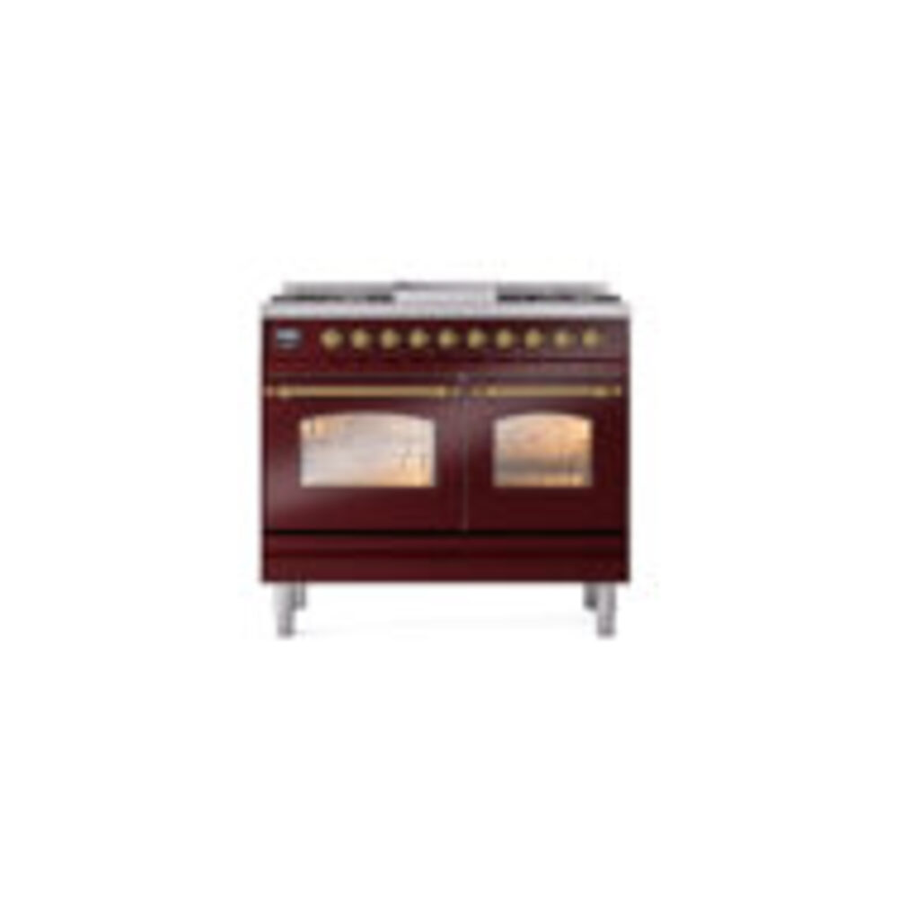 ILVE UPD40FNMPBUGLP Nostalgie II 40" Dual Fuel Range, front view